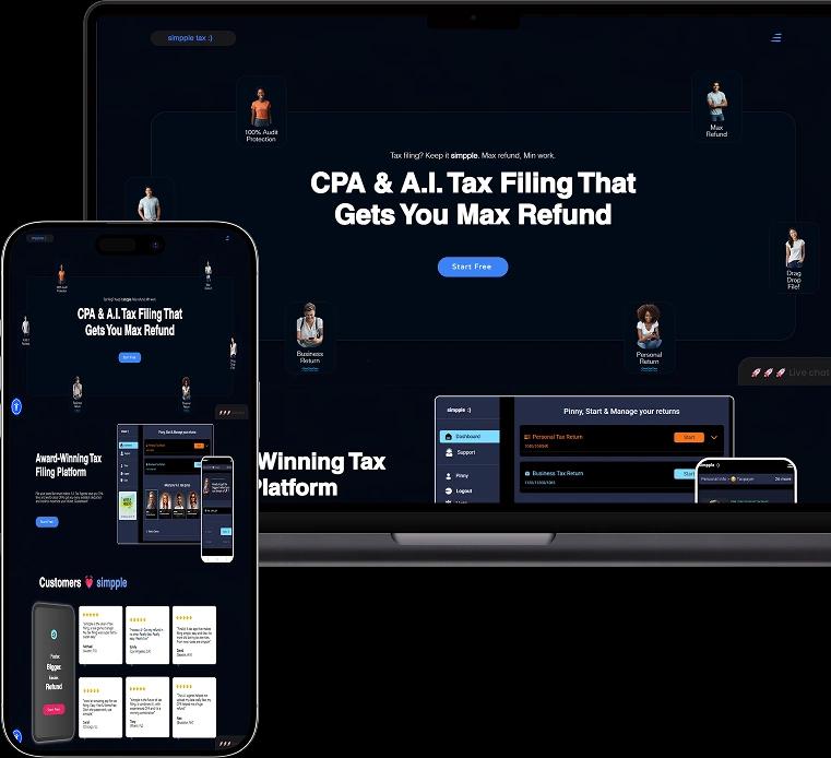 Case Study for Simple Tax Website preview