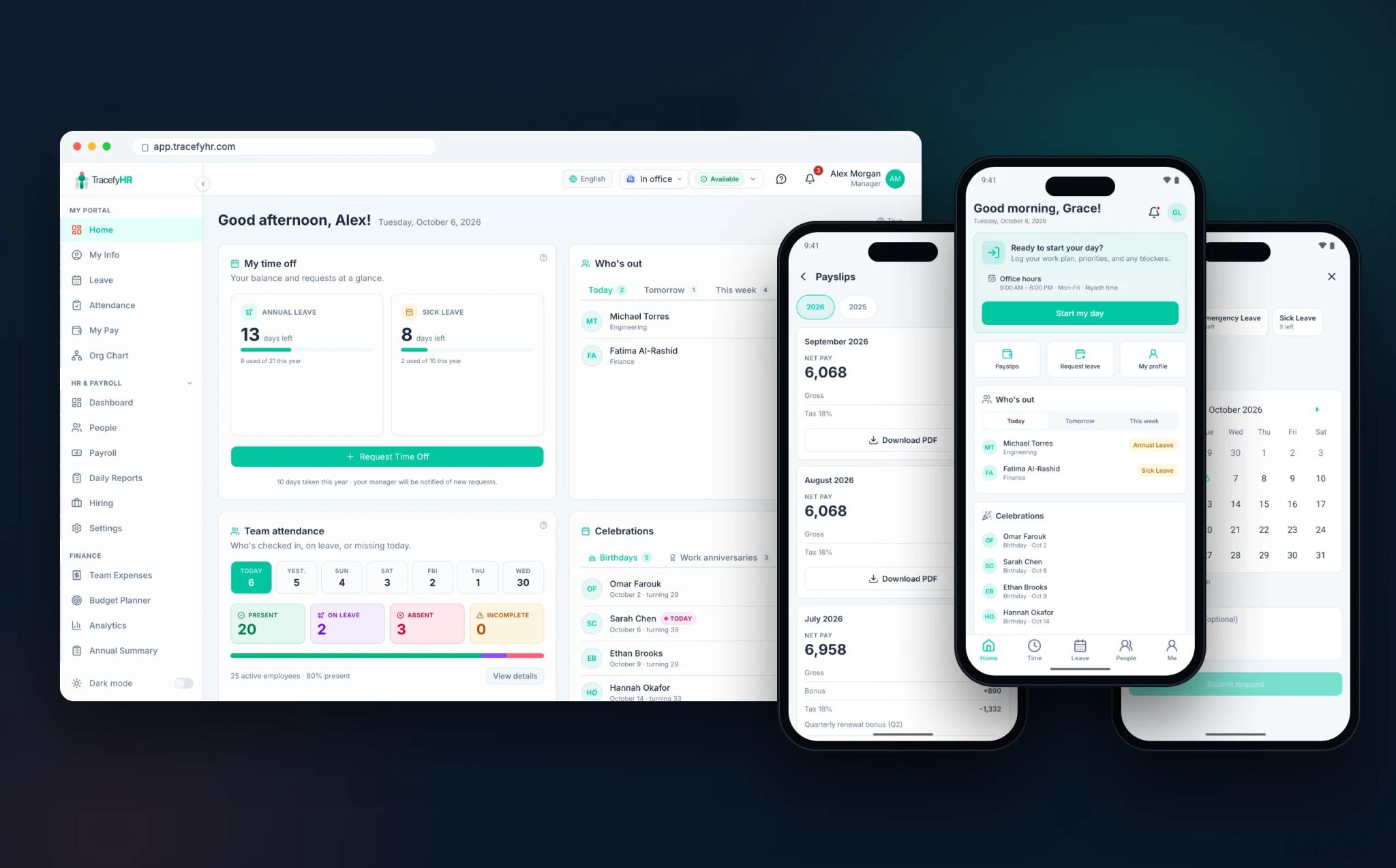 TracefyHR — product interface